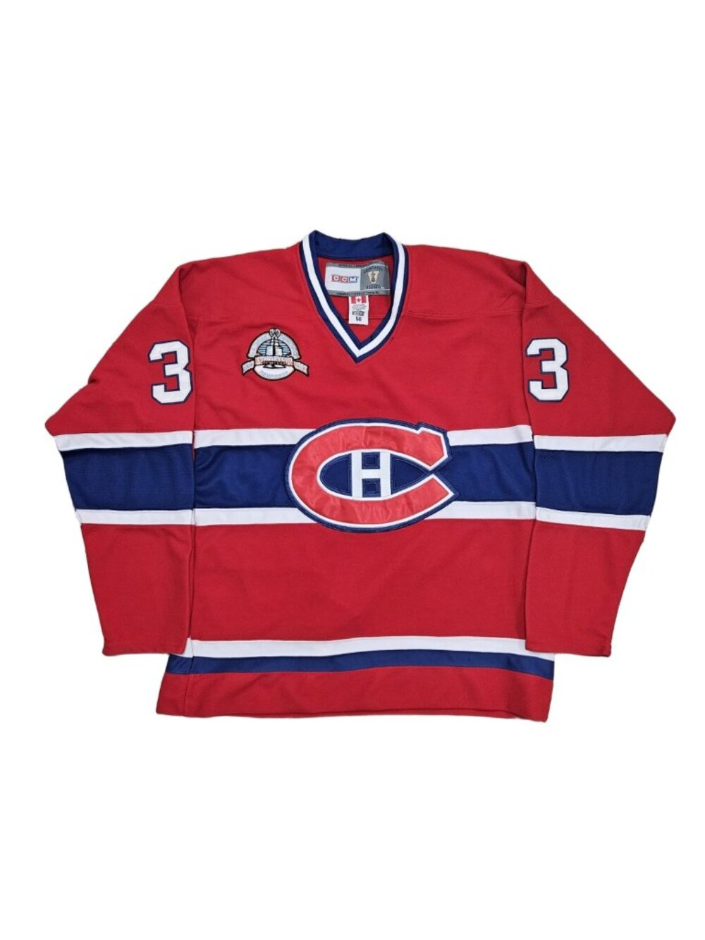 Montreal Canadiens Patrick Roy #33 CCM Vintage NHL Jersey Size 50